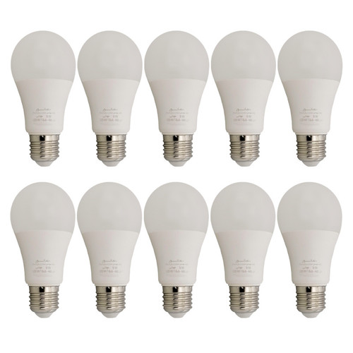لامپ ال ای دی 9 وات نمانور مدل A60 پایه E27 بسته 10 عددی