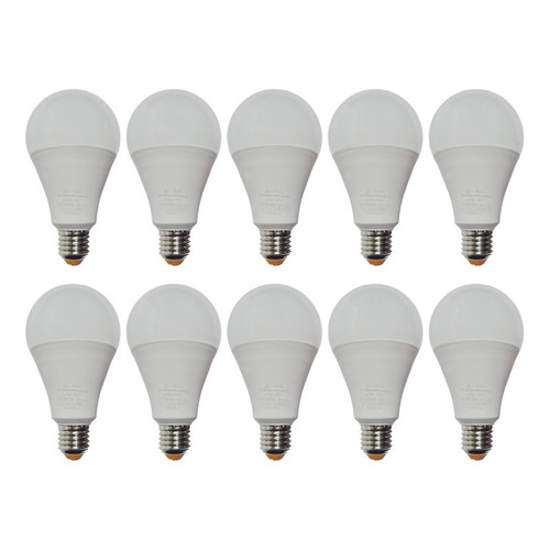 لامپ ال ای دی 20 وات نمانور مدل bulb-A80 پایه E27 بسته 10 عددی
